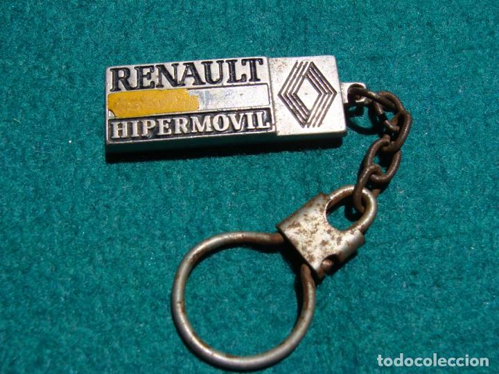 Coleccionismo de llaveros: LLAVERO ANTIGUO DE COLECCION RENAULT HIPERMOVIL FUENLABRADA LOGO EMBLEMA COCHE AUTOMOVIL