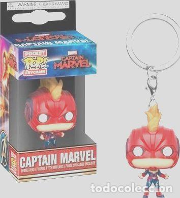 Coleccionismo de llaveros: llavero funko pocket pop captain marvel
