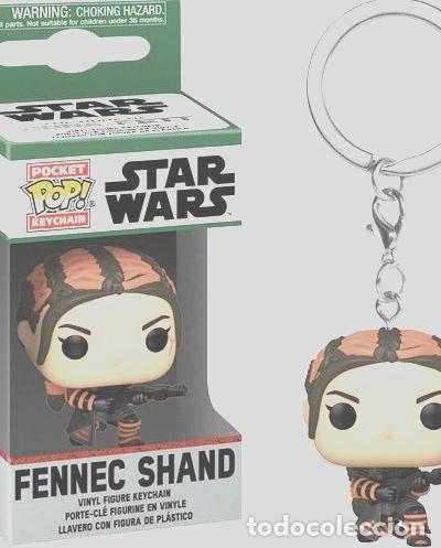 Coleccionismo de llaveros: llavero funko pop star wars libro de boba fett fennec shand