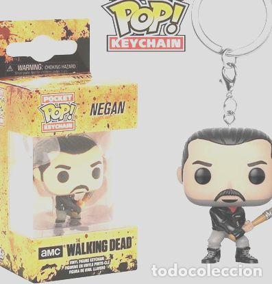 Coleccionismo de llaveros: llavero funko pocket pop the walking dead negan