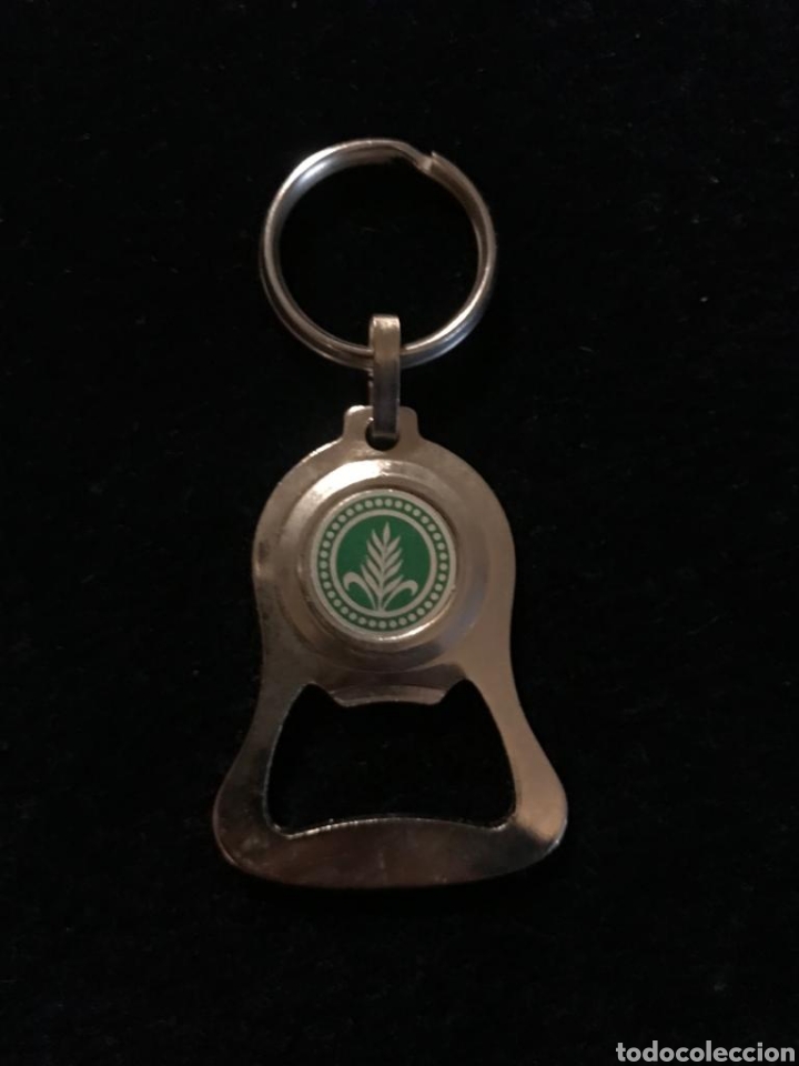 Coleccionismo de llaveros: Llavero antiguo publicidad San Miguel cerveza abridor