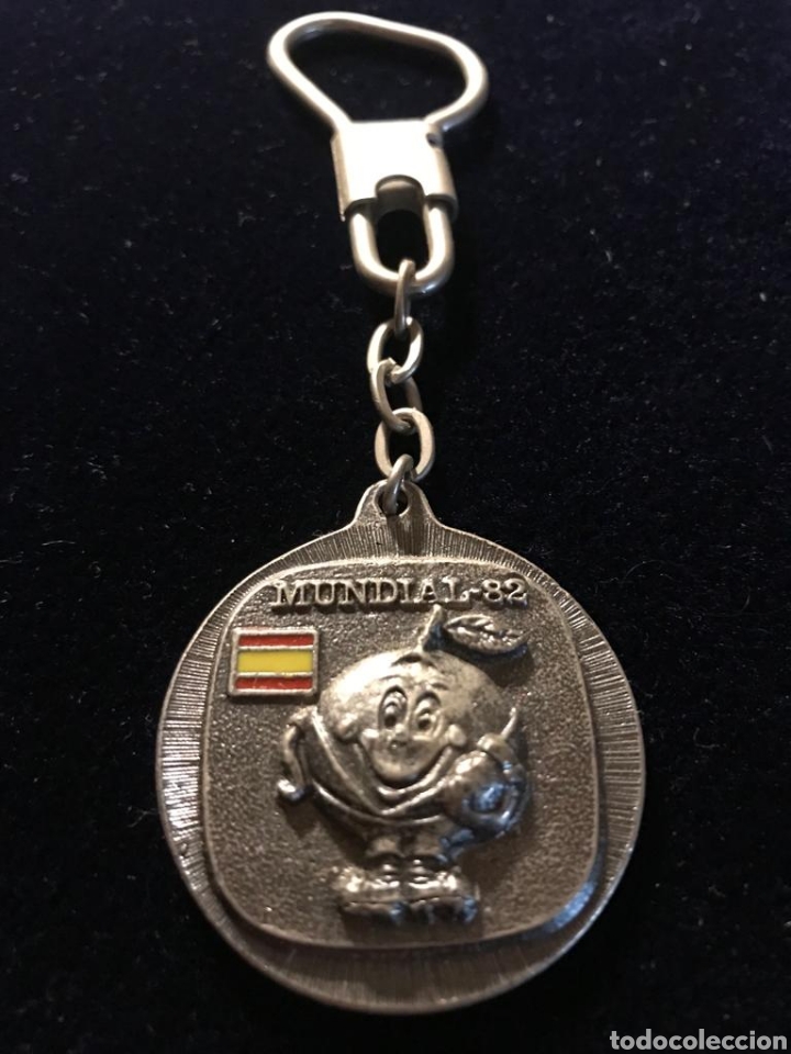 Coleccionismo de llaveros: Llavero antiguo publicidad Mundial Naranjito 1982