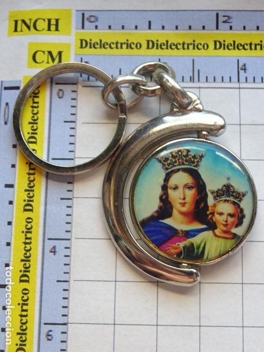 Coleccionismo de llaveros: LLAVERO RELIGIOSO SEMANA SANTA. MAR&Iacute;A AUXILIADORA SAN JUAN BOSCO. GIRATORIO