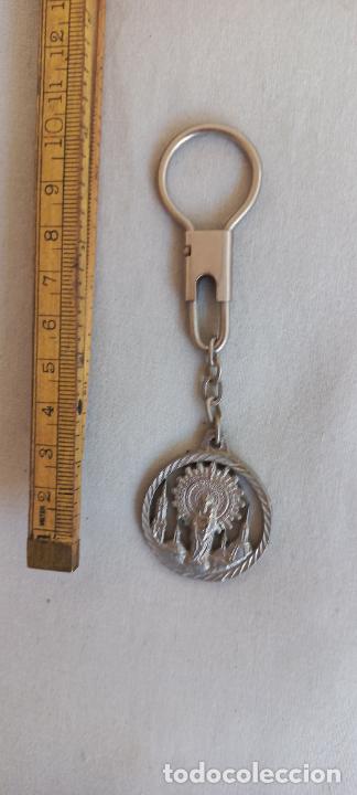 Coleccionismo de llaveros: VIRGEN DEL PILAR. LLAVERO ANTIGUO.