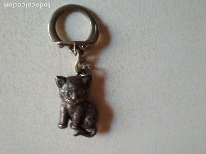 Coleccionismo de llaveros: llavero de gato, usado - Foto 2