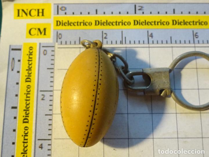 Sammlung von Schl&uuml;sselanh&auml;ngern: LLAVERO DE FIGURITAS MINIATURAS. DEPORTES BAL&Oacute;N RETRO RUGBY