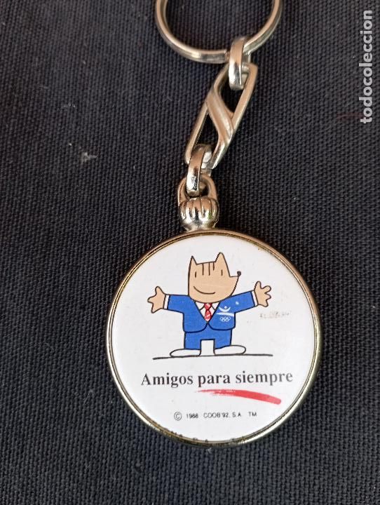 Coleccionismo de llaveros: LLAVERO FORMA RELOJ OLIMPIADAS DE BARCELONA 92 1992. COBI ELEGANTE. JUEGOS OL&Iacute;MPICOS.