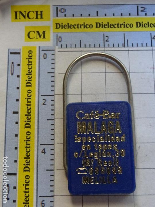 Coleccionismo de llaveros: LLAVERO DE MELILLA. RESTAURANTES BARES PUBS DISCOTECAS. CAF&Eacute; BAR M&Aacute;LAGA CALLE LEGI&Oacute;N BARRIO REAL