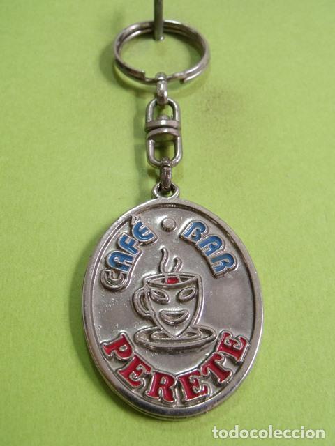 Coleccionismo de llaveros: Llavero Publicitario Caf&eacute; Bar Perete - Sal&oacute;n Celebraci&oacute;nes - San Fernando - C&aacute;diz