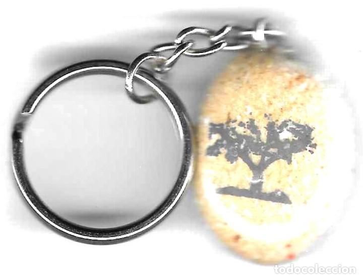 Sammlung von Schl&uuml;sselanh&auml;ngern: Llavero Restaurante Los Almendros. Torrellano. piedra. 18-519