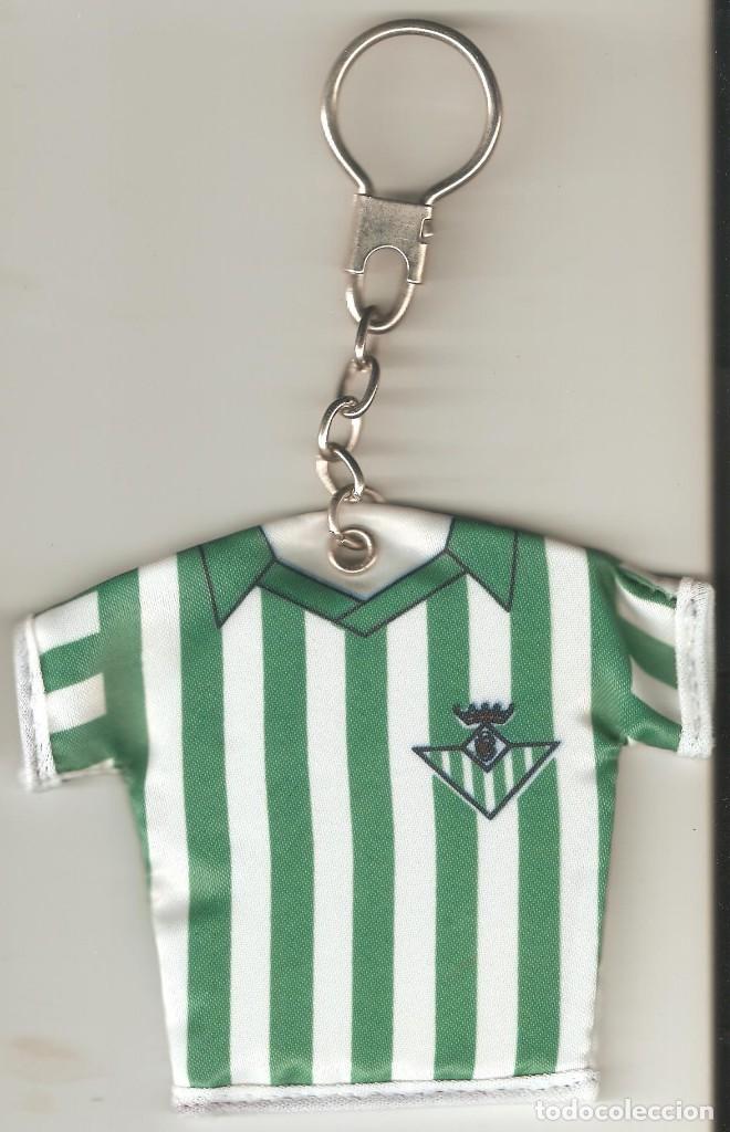 Coleccionismo de llaveros: LLavero de Tela Coleccion antiguo Camiseta Betis Balompie