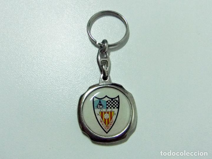 Coleccionismo de llaveros: LLAVERO C.F.J. MOLLERUSSA CAMPE&Oacute;N 1&ordf; REGIONAL 1998-99 CLUB DE F&Uacute;TBOL JOVENTUT - ESCUDO EQUIPO LLEIDA