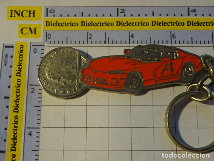 Collectionnisme de portes-cl&eacute;s: LLAVERO DE COCHES MOTOS. COCHES CON CONDUCTOR TORREMOLINOS FICHA CARRITO