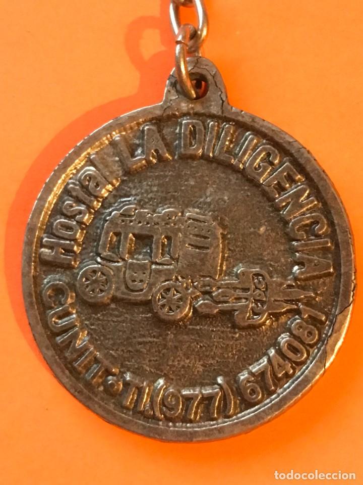 Collection of Keychains: HOSTAL LA DILIGENCIA CUNIT TARRAGONA HOTEL HOTELES - LLAVERO ORIGINAL DE EPOCA