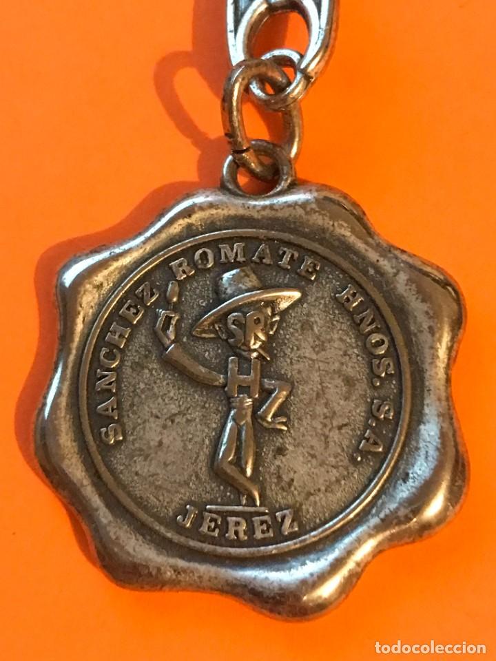 Collection of Keychains: CARDENAL MENDOZA SANCHEZ ROMATE HERMANOS SA JEREZ CADIZ VINO VINOS LICOR - LLAVERO ORIGINAL DE EPOCA