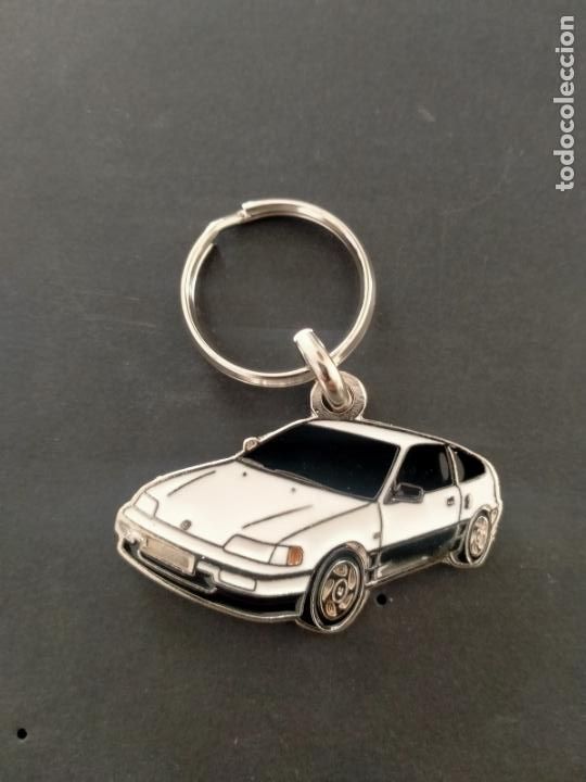Coleccionismo de llaveros: llavero honda crx blanco