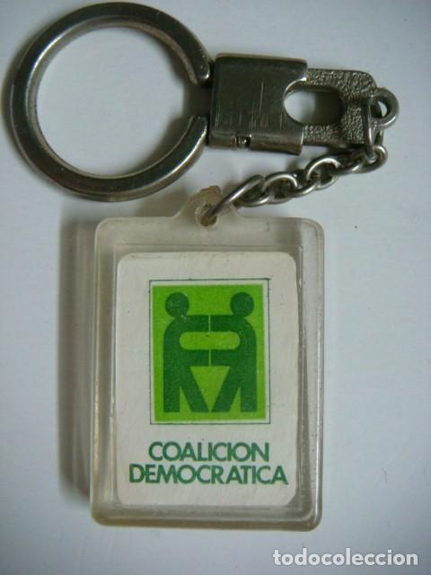 Coleccionismo de llaveros: LLAVERO DE COALICION DEMOCRATICA - Foto 1