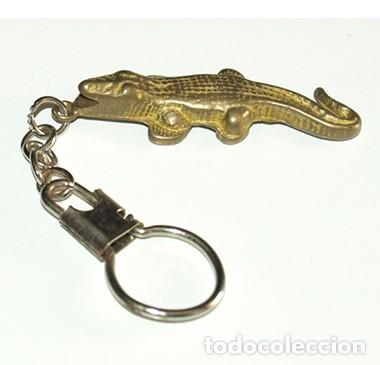 Coleccionismo de llaveros: PRECIOSO LLAVERO COCODRILO O CAIM&Aacute;N DORADO - DE METAL MACIZO - FAUNA ANIMAL -M&Aacute;S LLAVEROS EN OTRAS S