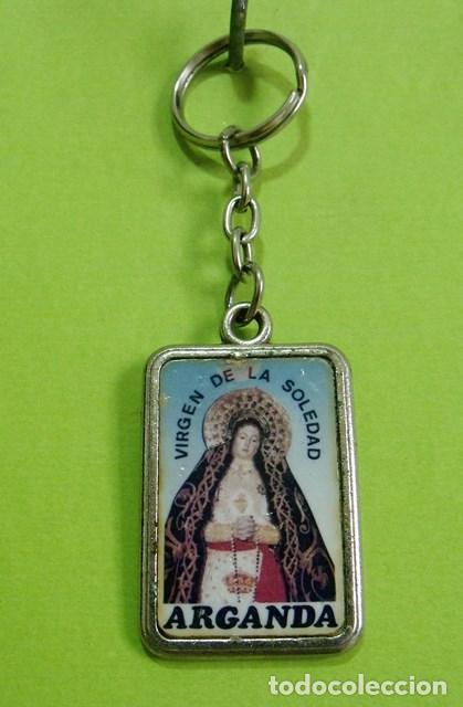 Coleccionismo de llaveros: Llavero Virgen de la Soledad Publicitario Florerister&iacute;a Arganda - Madrid
