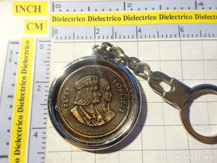 Sammlung von Schl&uuml;sselanh&auml;ngern: LLAVERO DE NUMISM&Aacute;TICA. MEDALLA REYES CAT&Oacute;LICOS DINAST&Iacute;AS ESPA&Ntilde;OLAS