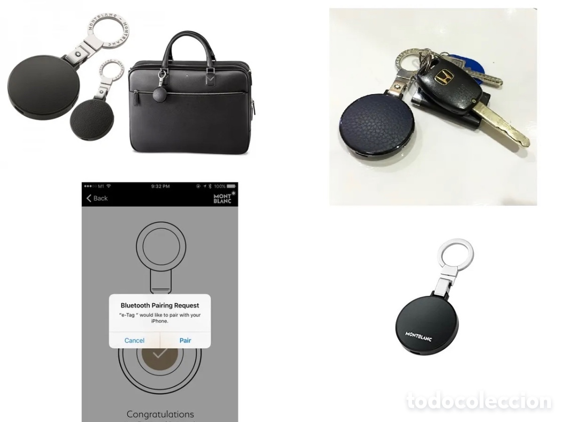 Coleccionismo de llaveros: Llavero Montblanc E-Tag bluetooth. - Foto 3