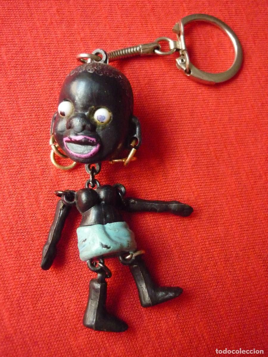 Coleccionismo de llaveros: LLAVERO NEGRITA - NEGRA- AFRICANA - TRIBU -MU&Ntilde;ECO - ANTIGUO - ORIGINAL A&Ntilde;OS 70 - VINTAGE