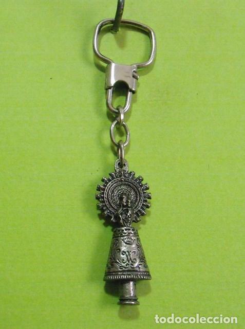 Coleccionismo de llaveros: Llavero Figura Metal Recuerdo Virgen del Pilar - Zaragoza