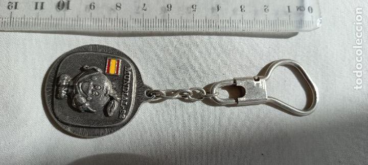 Coleccionismo de llaveros: LLAVERO. NARANJITO. MASCOTA DEL MUNDIAL DE FUTBOL ESPA&Ntilde;A 82. 1982. ARIDOS VALVERDE. VELEZ MALAGA