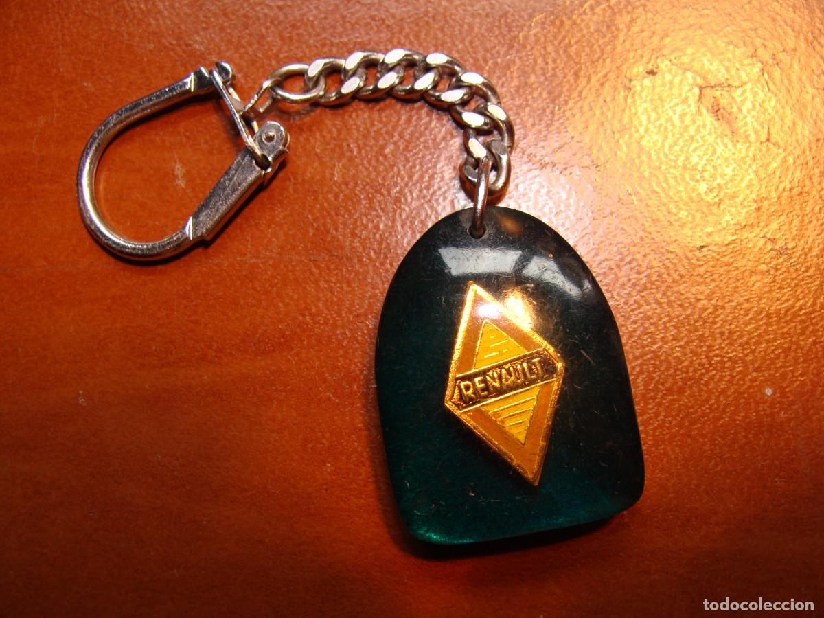 Collezionismo di Portachiavi: LLAVERO ANTIGUO DE COLECCION MUSEO RENAULT CONCESIONARIO ZARAGOZA VERDE A&Ntilde;OS 60