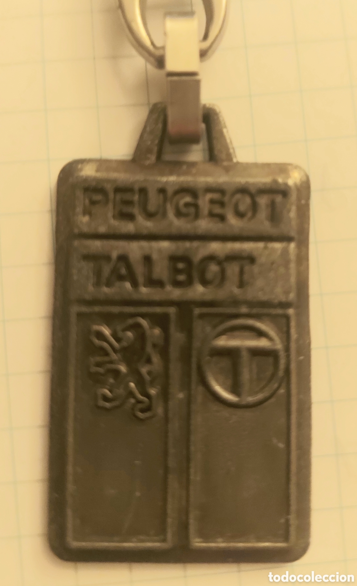 Coleccionismo de llaveros: Llavero antiguo de coche Peugeot Talbo
