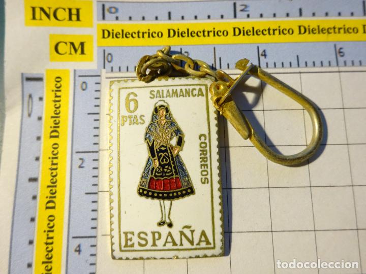 Coleccionismo de llaveros: LLAVERO DE FILATELIA. SELLO CORREOS. TRAJE REGIONAL DE SALAMANCA