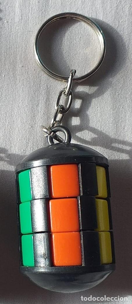 Coleccionismo de llaveros: Llavero puzzle cilindro, estilo Rubik de los 80 - Foto 2