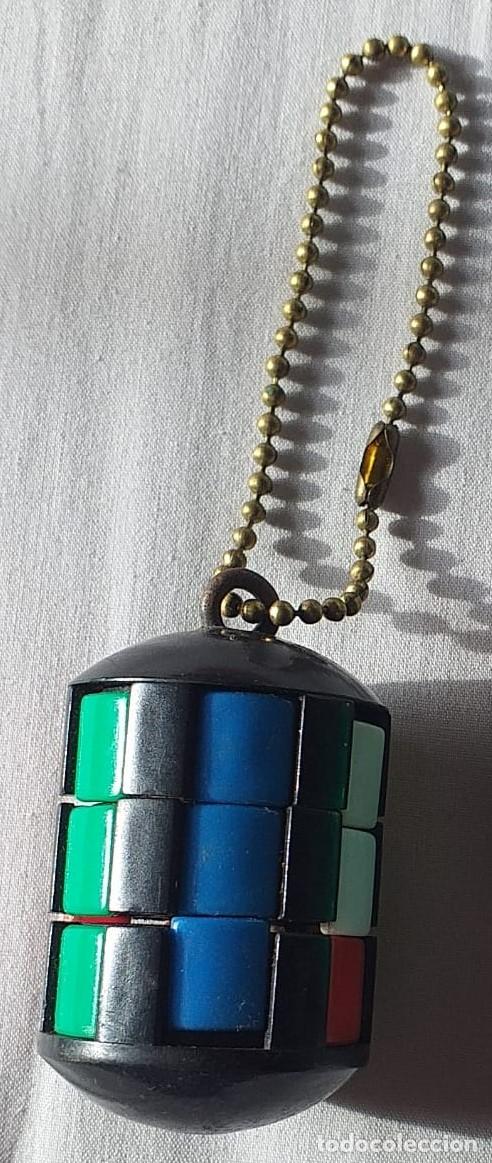 Coleccionismo de llaveros: Llavero puzzle cilindro, estilo Rubik de los 80 - Foto 2