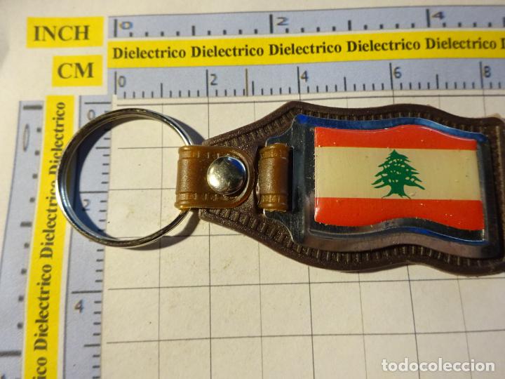 Collection of Keychains: LLAVERO DE TURISMO. BANDERA DE L&Iacute;BANO