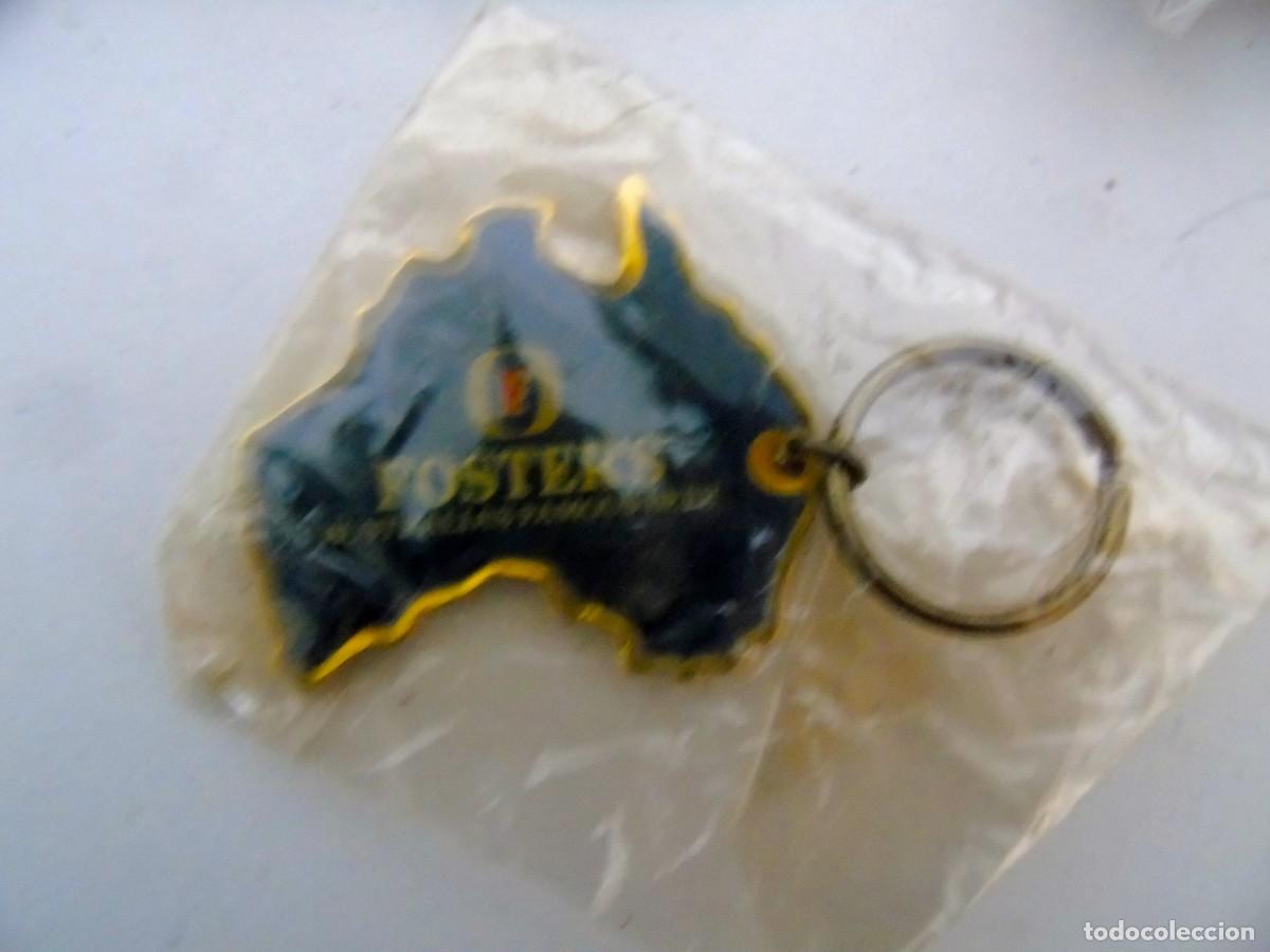 Coleccionismo de llaveros: FOSTER CERVEZA LLAVERO METAL A&Ntilde;OS 90