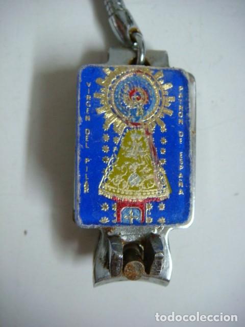 Coleccionismo de llaveros: LLAVERO CORTAU&Ntilde;AS CON LA VIRGEN DEL PILAR DE ZARAGOZA