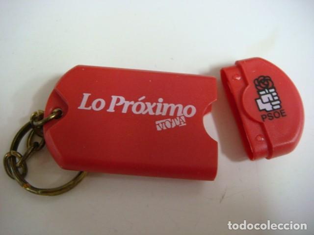 Coleccionismo de llaveros: LLAVERO LO PROXIMO VOTA PSOE - Foto 2
