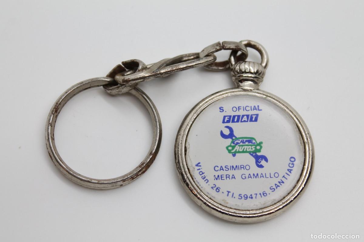 Coleccionismo de llaveros: llavero GAME AUTOS SERVICIO OFICIAL FIAT SANTIAGO met&aacute;lico antiguo key ring