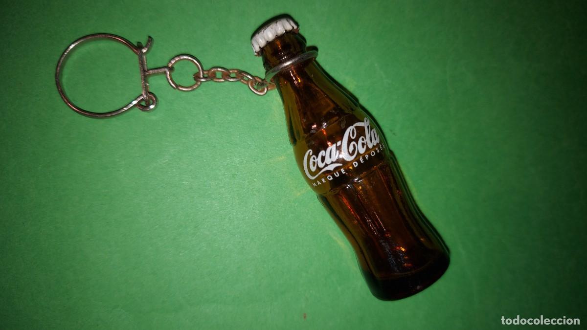 Coleccionismo de llaveros: LLAVERO COCA COLA- BOTELLA CRISTAL