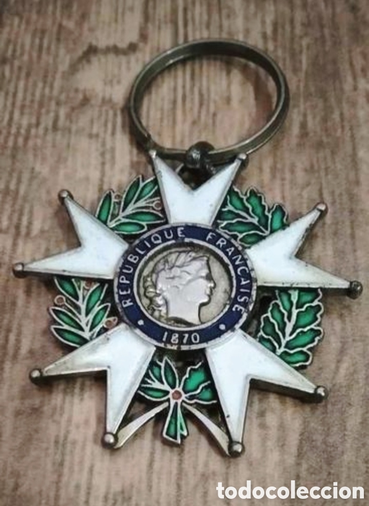Coleccionismo de llaveros: ANTIGUO LLAVERO MEDALLA LEGION DE HONOR FRANCESA 3&ordf; REPUBLICA 1870