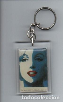 Coleccionismo de llaveros: LLAVERO DE METACRILATO, MARILYN MONROE. TM & C 1990 - NUEVO