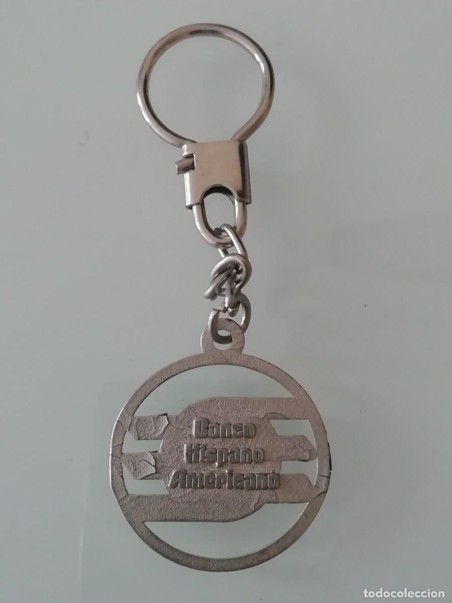 Sammlung von Schl&uuml;sselanh&auml;ngern: ANTIGUO LLAVERO DE BANCO HISPANO AMERICANO A&Ntilde;OS 70