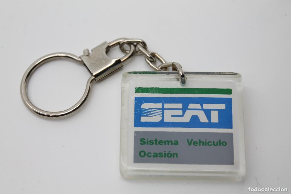 Coleccionismo de llaveros: llavero SEAT SISTEMA VEH&Iacute;CULO OCASI&Oacute;N acr&iacute;lico antiguo key ring