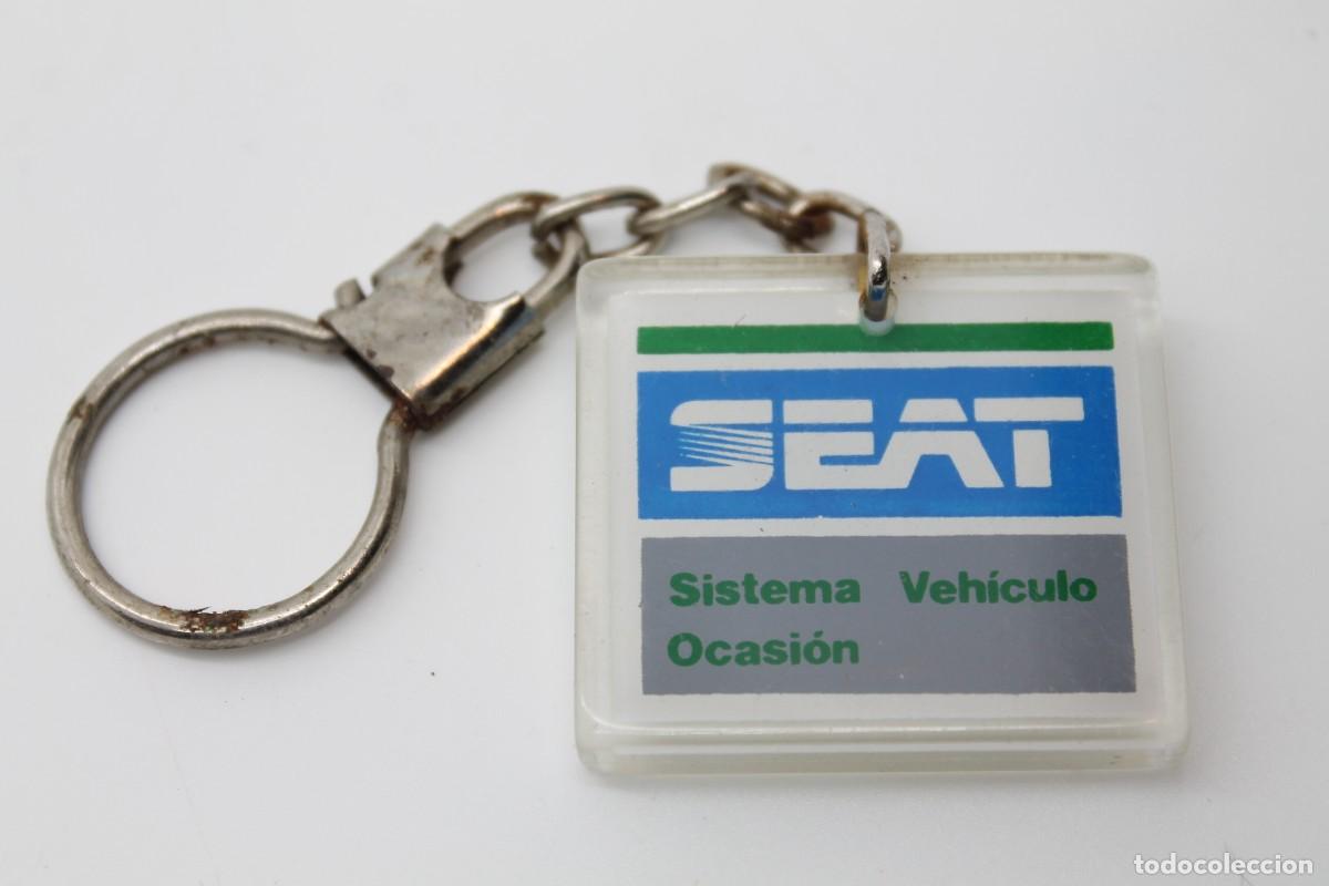Coleccionismo de llaveros: llavero SEAT SISTEMA VEH&Iacute;CULO OCASI&Oacute;N acr&iacute;lico antiguo key ring