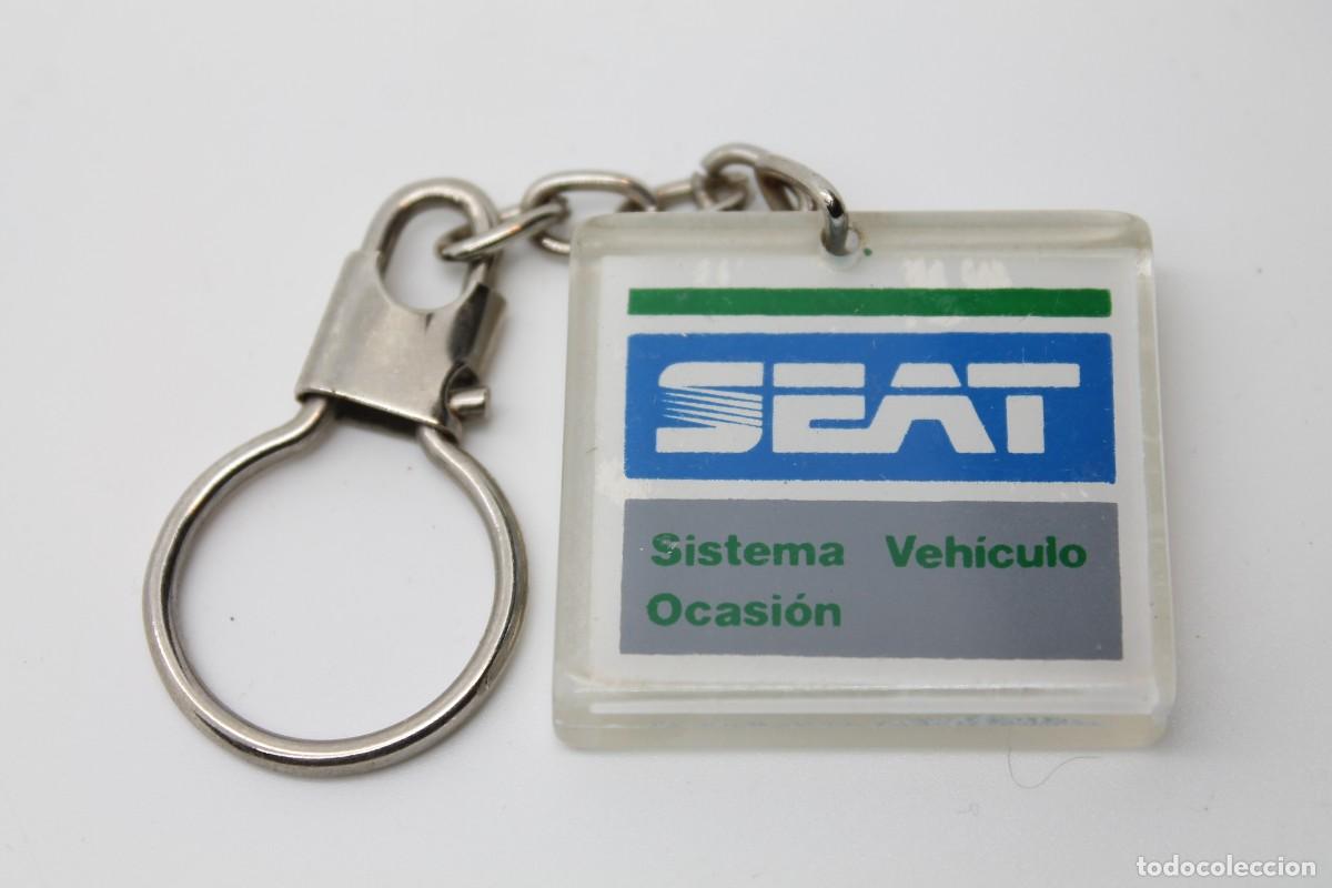 Coleccionismo de llaveros: llavero SEAT SISTEMA VEH&Iacute;CULO OCASI&Oacute;N acr&iacute;lico antiguo key ring