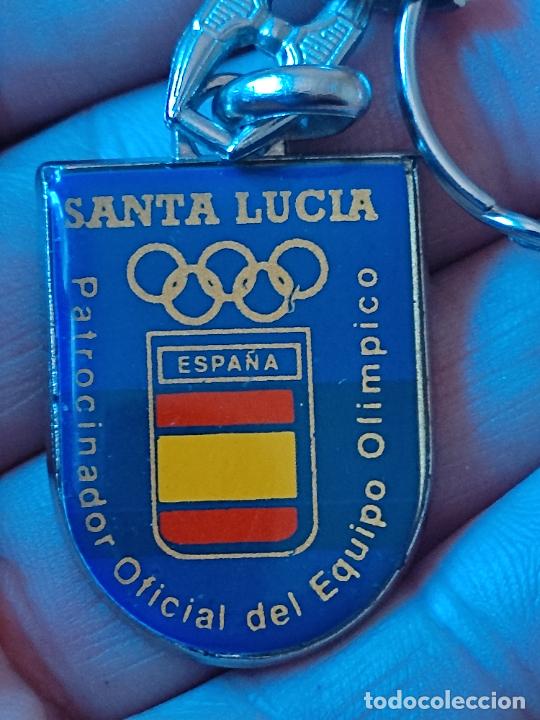Coleccionismo de llaveros: SANTA LUCIA EQUIPO OLIMPICO BARCELONA 92 OLIMPIADAS LLAVERO METAL 3,5 CMS ALTO GOTA METAL CROMADO