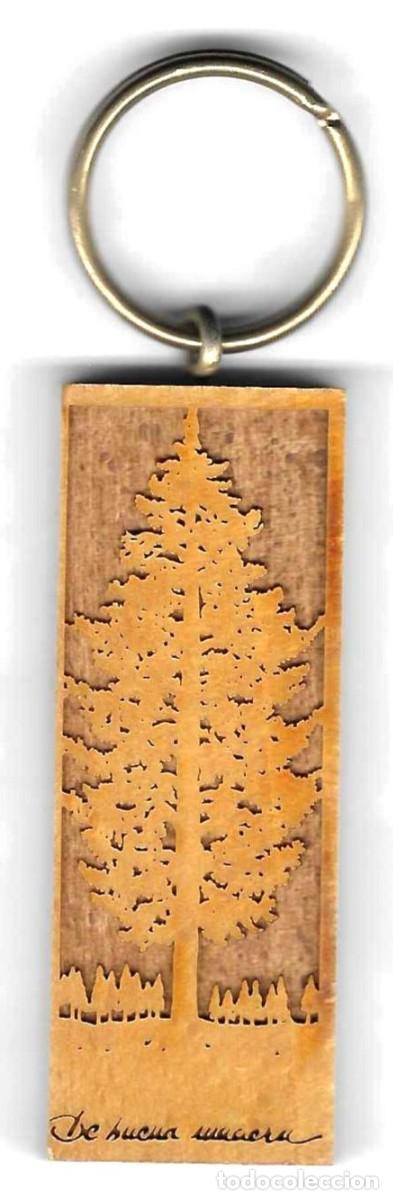 Sammlung von Schl&uuml;sselanh&auml;ngern: Llavero Puertas Visel. Madera. 18-539