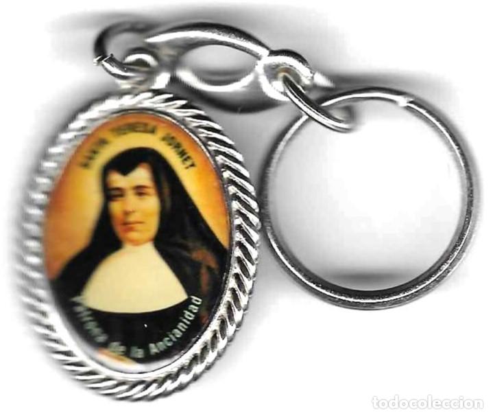 Sammlung von Schl&uuml;sselanh&auml;ngern: Llavero Sta. Teresa Jornet y Virgen de la Asunci&oacute;n. Metal. 18-540