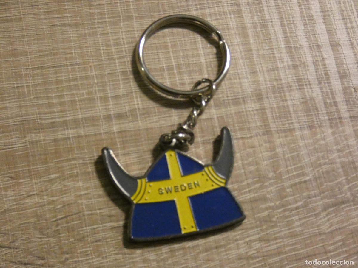 Coleccionismo de llaveros: ARKANSAS LLAVERO PROBABLEMENTE NUEVO METALICO CASCO VIKINGO SUECIA