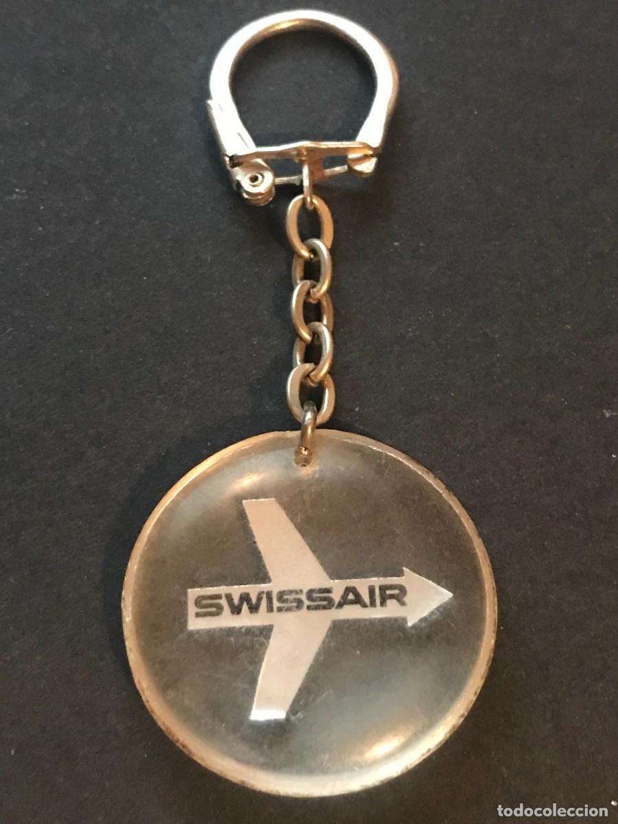 Sammlung von Schl&uuml;sselanh&auml;ngern: LLAVERO SWISSAIR LINEAS AEREAS AEROLINEA SUIZA AVION AVIACION